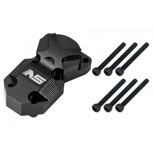 CNC Aluminum Diff Cover (BLACK) - AXIAL SCX24 / AX24