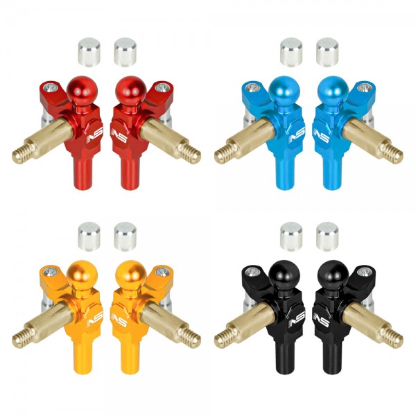 CNC Aluminum Steering Knuckle Set (RED) - Kyosho Mini-Z MR04