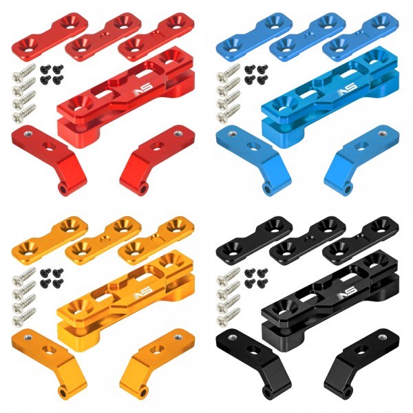 CNC Aluminum Front Upper Arm Mount (Camber 0,-1,-2)(RED) - Kyosho Mini-Z MR04 EVO 2
