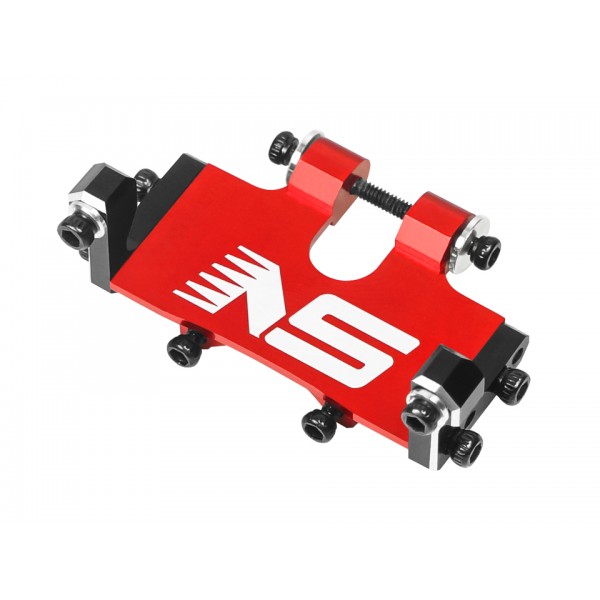 CNC Aluminum Steering Servo Mount (RED) - AXIAL AX24 / SCX24