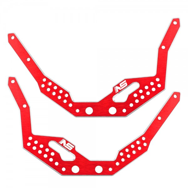Aluminum Chassis Frame Rail Set (RED) - AXIAL AX24