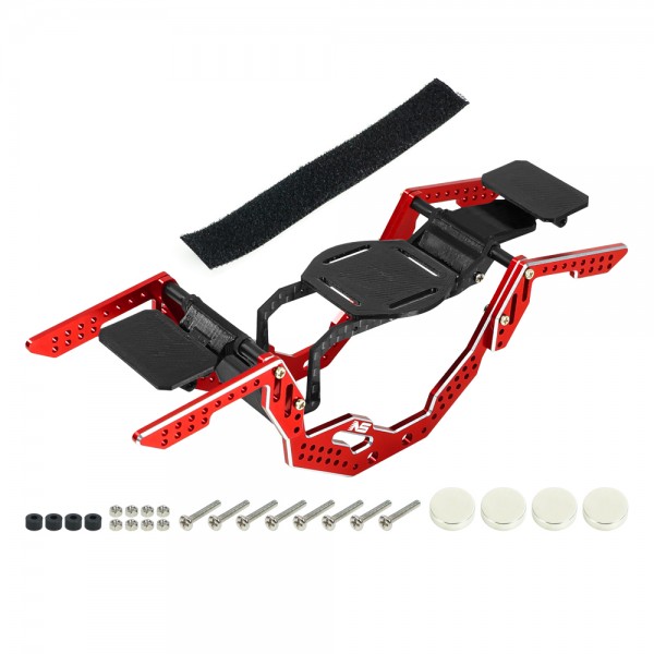 Aluminum Carbon LCG Chassis Kit (RED) - AXIAL AX24 