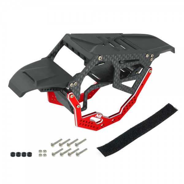 Aluminum 3D Printed Nighthawk Conversion Chassis Kit (RED) - AXIAL AX24 