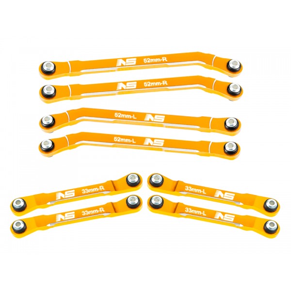 CNC 7075 Aluminum High Clearance Links Set (GOLD) - AXIAL AX24