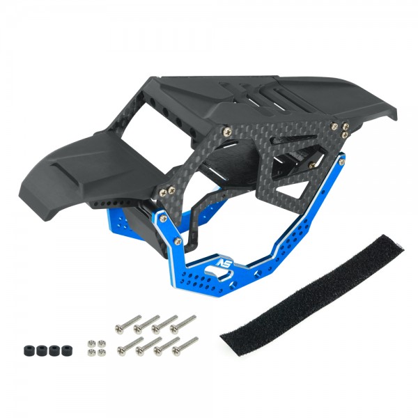 Aluminum 3D Printed Nighthawk Conversion Chassis Kit (BLUE) - AXIAL AX24 
