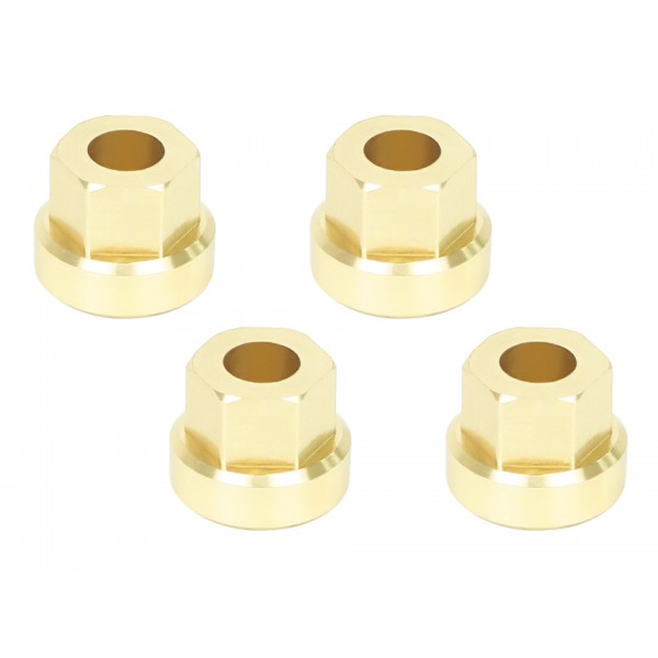 4mm Brass Wheel Hub Set - FMS FCX24