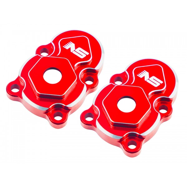 CNC 7075 Aluminum Outer Portal Axle Cover (RED) - FMS FCX24