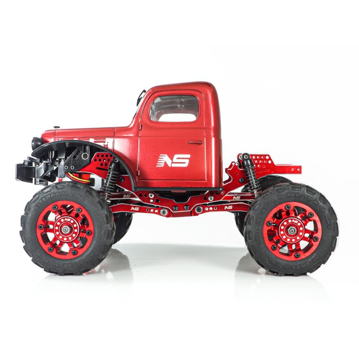 Aluminum/ Carbon Fiber Conversion Chassis Kit V2 (RED) -