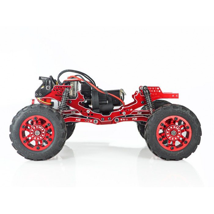Aluminum/ Carbon Fiber Conversion Chassis Kit V2 (RED) -