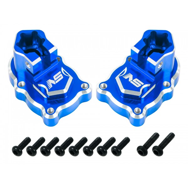 CNC 7075 Aluminum Rear Inner Portal Axle Cover Set (BLUE) - FMS FCX24