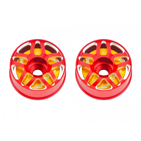 Aluminum Front Wheel Rim Offset 1.5mm (RED) - Kyosho Mini-Z MR03