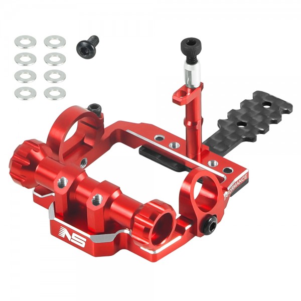 98-102mm Square Motor Mount (RED) - Kyosho Mini-Z MR04