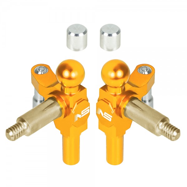 CNC Aluminum Steering Knuckle Set (GOLD) - Kyosho Mini-Z MR04