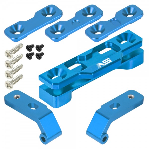 CNC Aluminum Front Upper Arm Mount (Camber 0,-1,-2)(BLUE) - Kyosho Mini-Z MR04 EVO 2