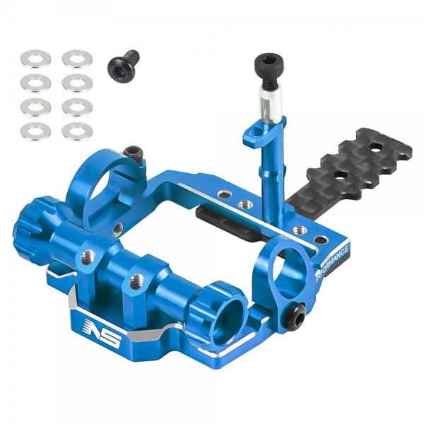98-102mm Square Motor Mount (BLUE) - Kyosho Mini-Z MR04