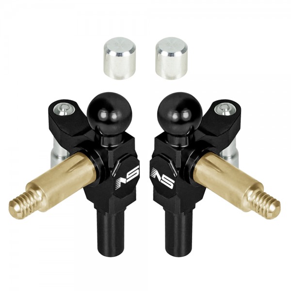 CNC Aluminum Steering Knuckle Set (BLACK) - Kyosho Mini-Z MR04