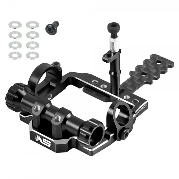98-102mm Square Motor Mount (BLACK) - Kyosho Mini-Z MR04