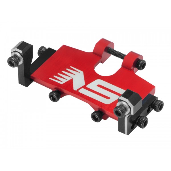 CNC Aluminum Steering Servo Mount (RED) - AXIAL SCX24