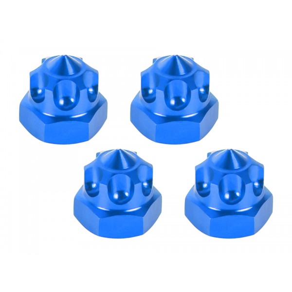 CNC Aluminum M2 Wheel Nut Cap (BLUE) - AXIAL SCX24 / AX24