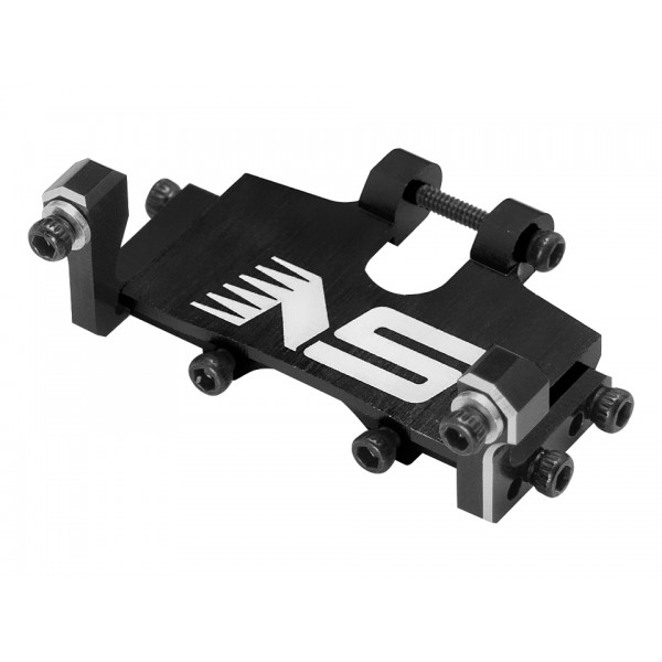 CNC Aluminum Steering Servo Mount (BLACK) - AXIAL SCX24